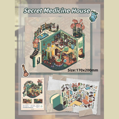 Wonderland Nook-DIY 3D Miniature Scenes Sticker