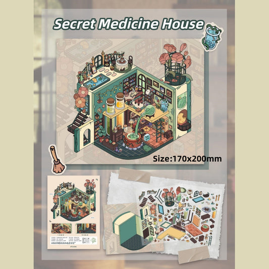 Wonderland Nook-DIY 3D Miniature Scenes Sticker