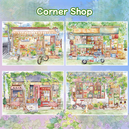 Corner Shop-DIY 3D Miniature Scene Sticker