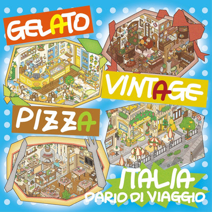 Italy Travel Diary-DIY 3D Miniature Scene Sticker