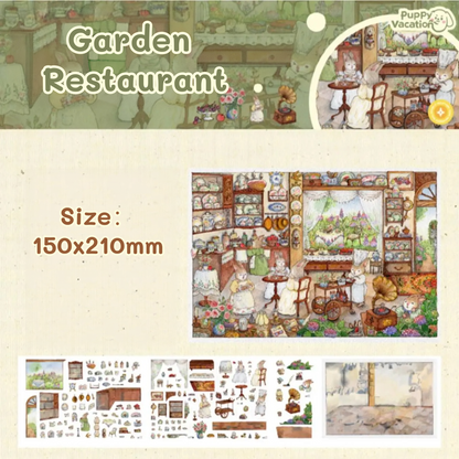 Bunny Land Series--DIY 3D Miniature Sticker Scene