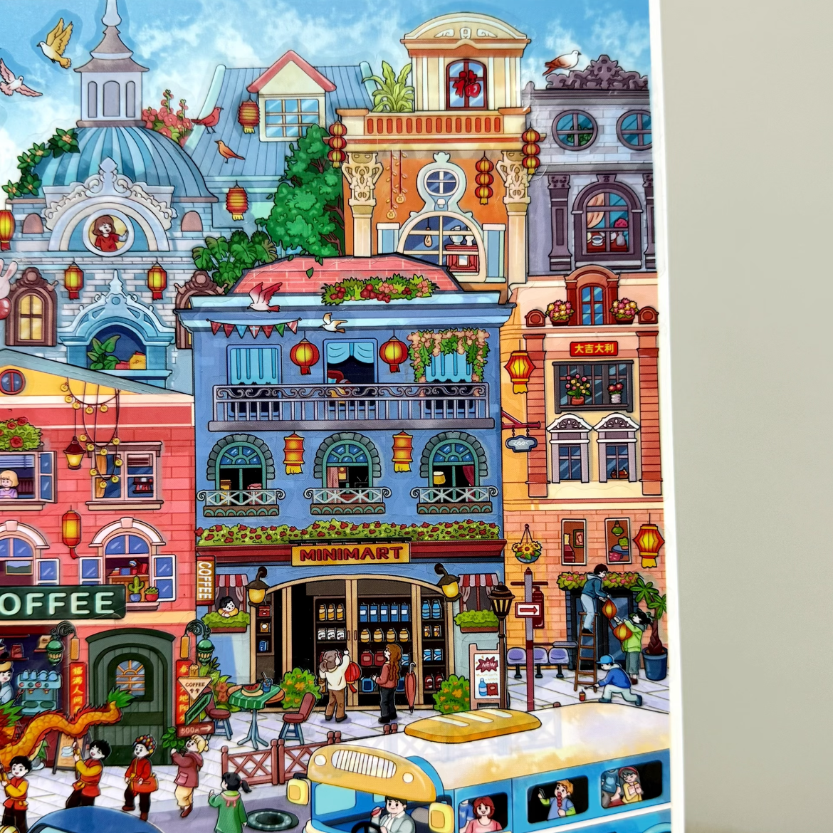 Rainbow Lane-DIY 3D Miniature Scene Sticker