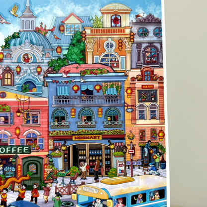 Rainbow Lane-DIY 3D Miniature Scene Sticker