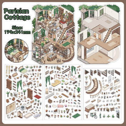 Seasonal Hideaways-DIY 3D Miniature Sticker Scene