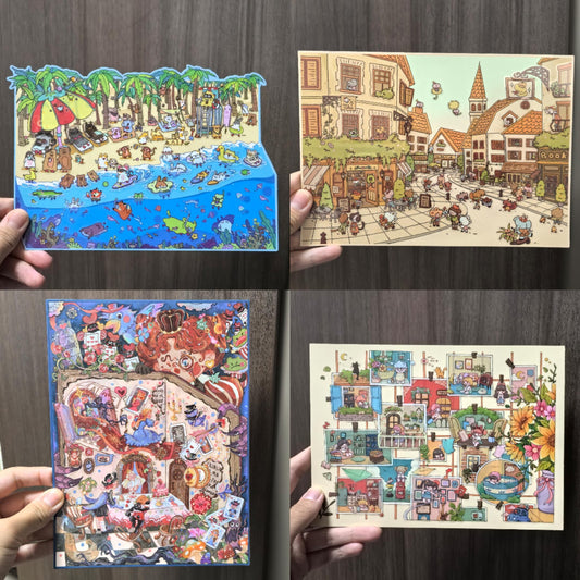 Summer Filter-DIY 3D Miniature Sticker Scene
