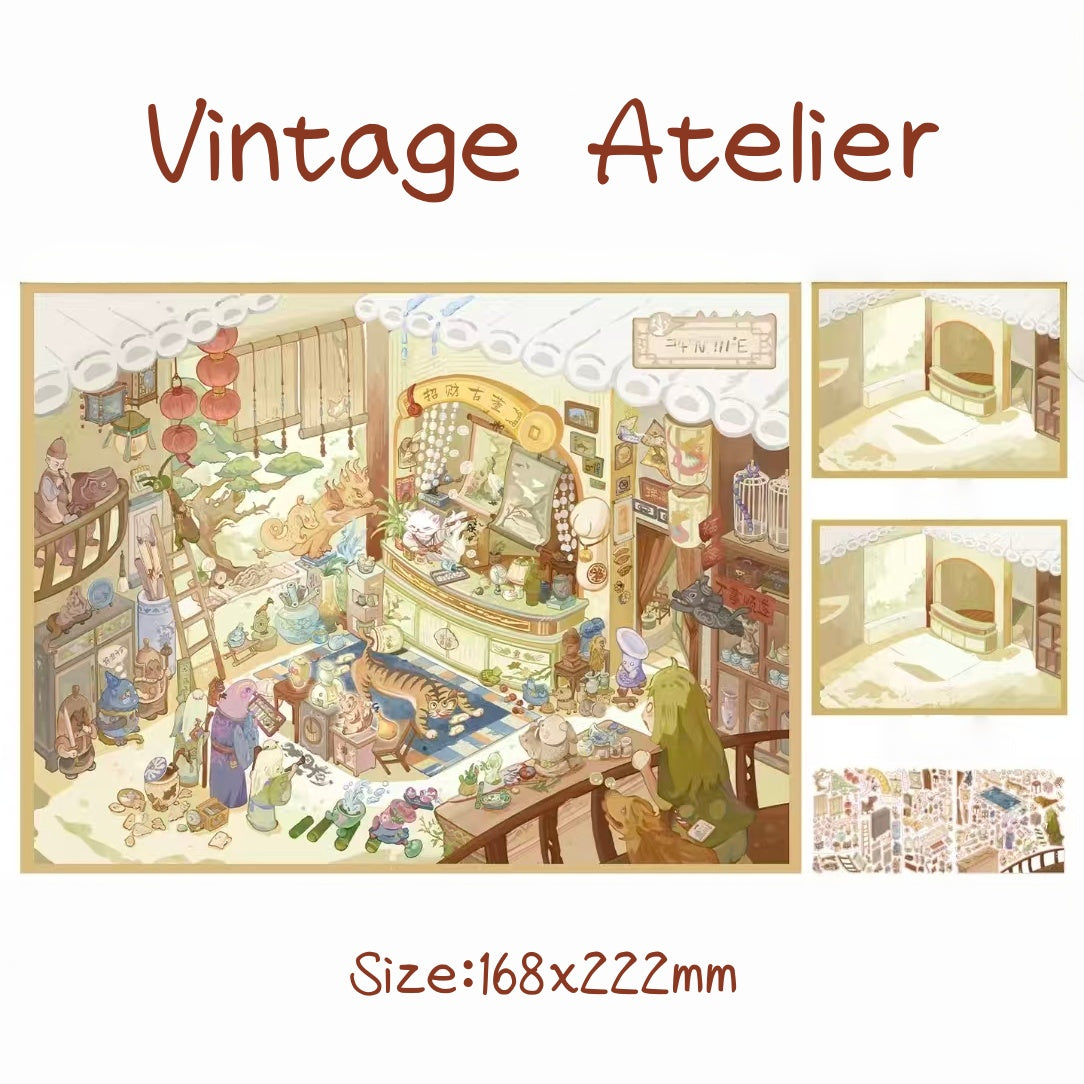 Whimsy Bazaar-DIY 3D Miniature Sticker Scene