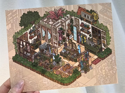 Past Glow--DIY 3D Miniature Scene Sticker(4PCS)