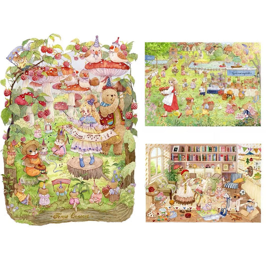 Bunny Land-3D Miniature Scene Sticker