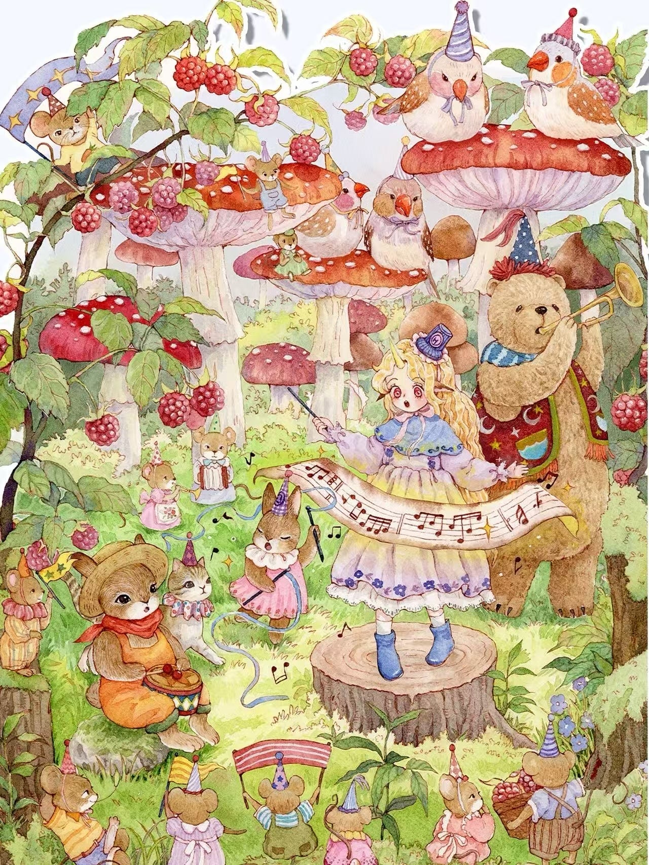 Bunny Land Fairy Tale-DIY 3D Miniature Scene Sticker