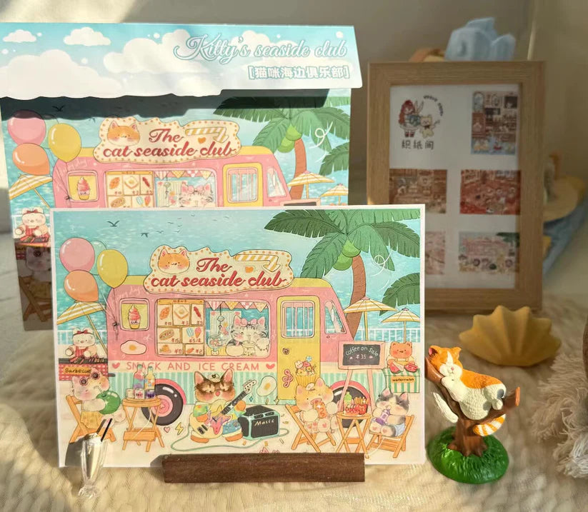 Kitty Series-DIY 3D Miniature Scenes Sticker