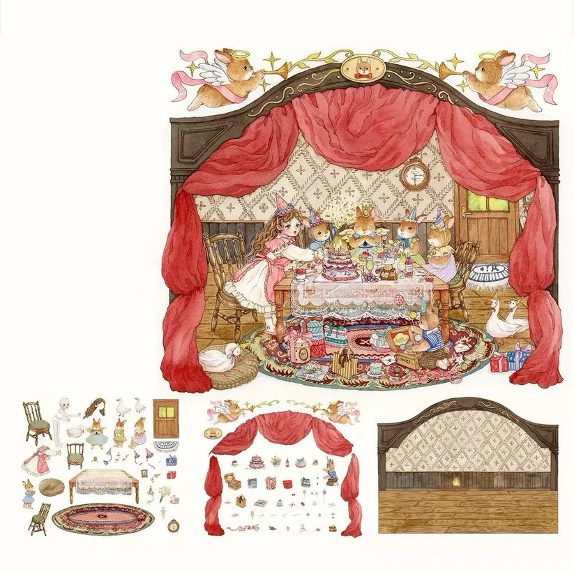 Grimm Dream River-DIY 3D Miniature Scene Sticker
