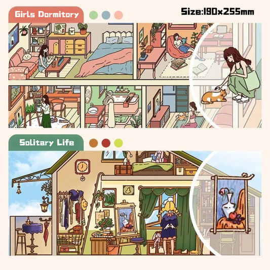 Cozy Nook-DIY 3D Miniature Sticker Scene