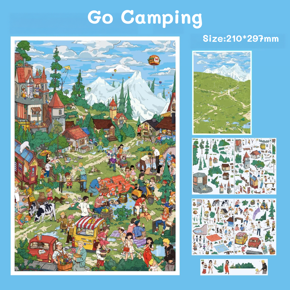 In the Forest-DIY 3D Miniature Sticker Scene