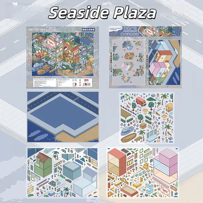 Street Scenes Memoir-DIY 3D Miniature Scene Sticker