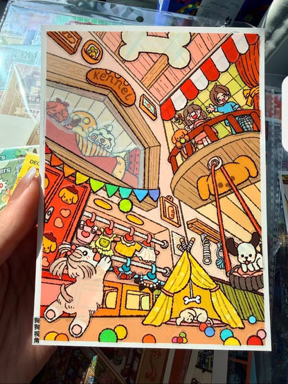 Cute Daily-DIY 3D Miniature Scene Sticker(4PCS)