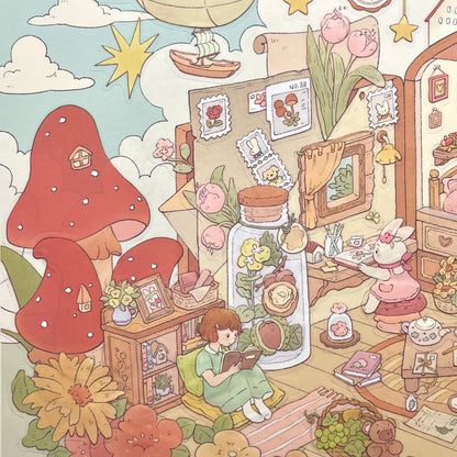 Castle Fairy tale--DIY 3D Miniature Scene Sticker
