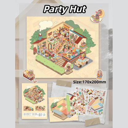 Wonderland Nook-DIY 3D Miniature Scenes Sticker