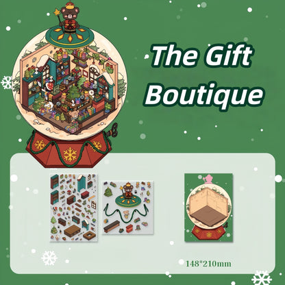 Winter Serene Crystal Poem- DIY 3D Miniature Scenes Sticker
