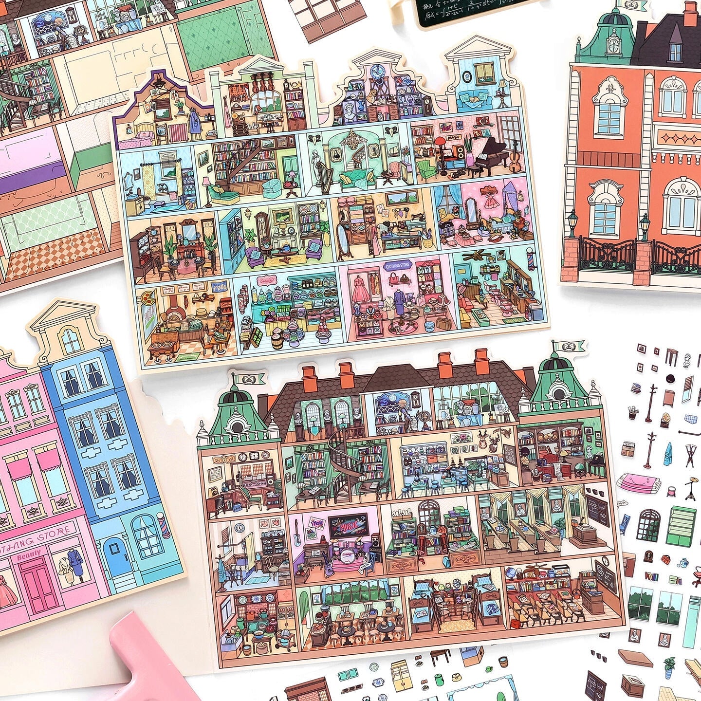 Art Academy|Candy Apartment-DIY 3D Miniature Scene Sticker