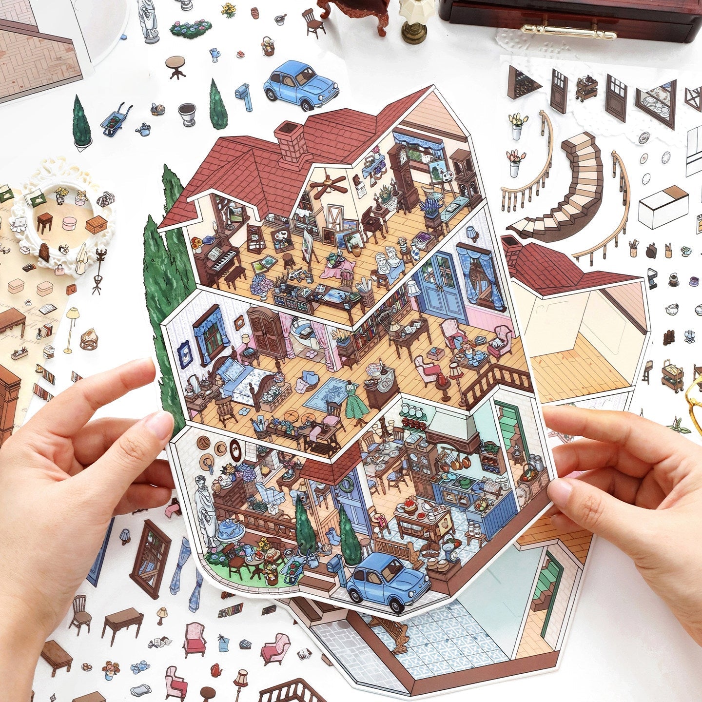 Seasonal Hideaways-DIY 3D Miniature Sticker Scene