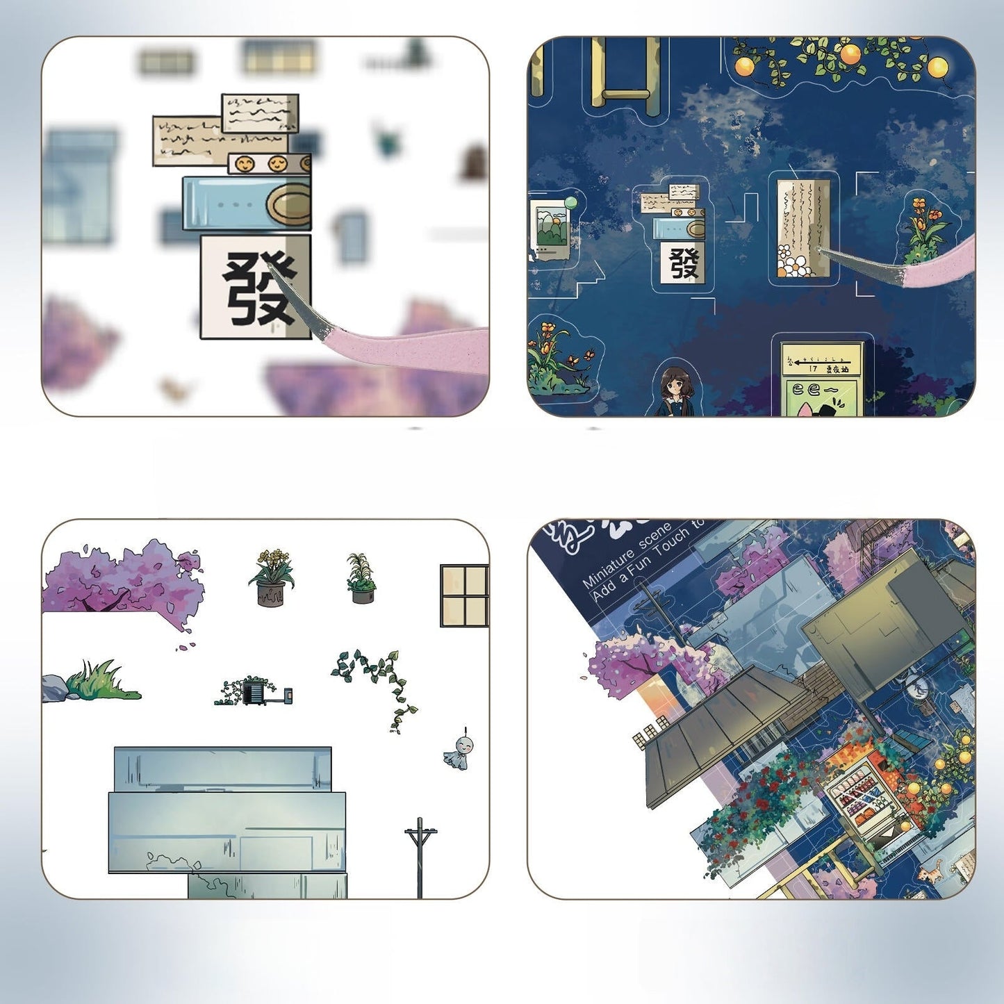 Summer Night-DIY 3D Miniature Scene Sticker