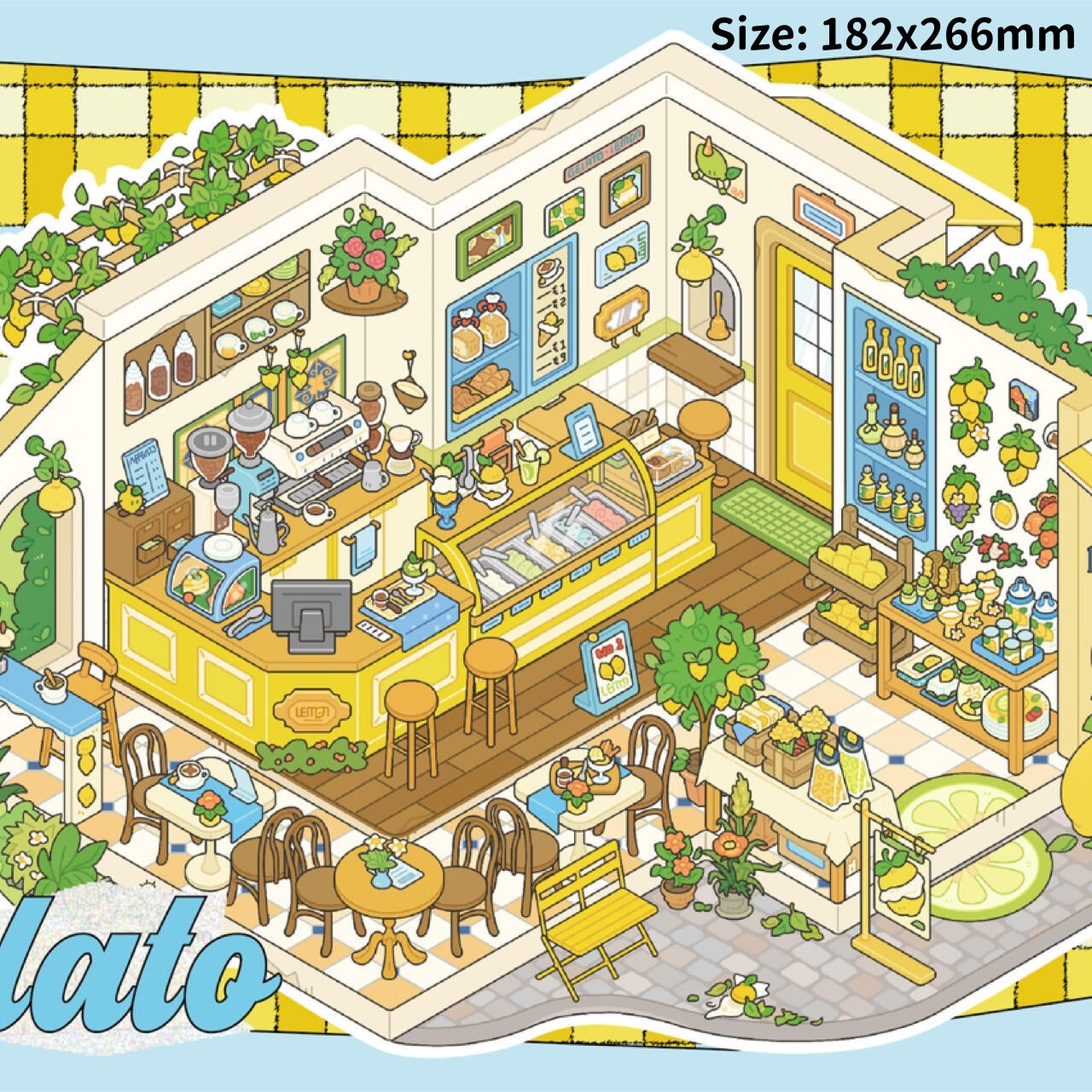 Italy Travel Diary-DIY 3D Miniature Scene Sticker