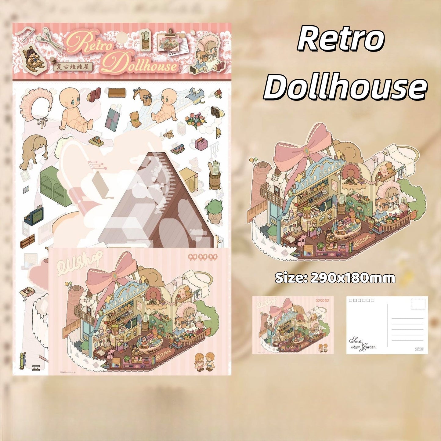 Romantic Poetry-DIY 3D Miniature Scene Sticker