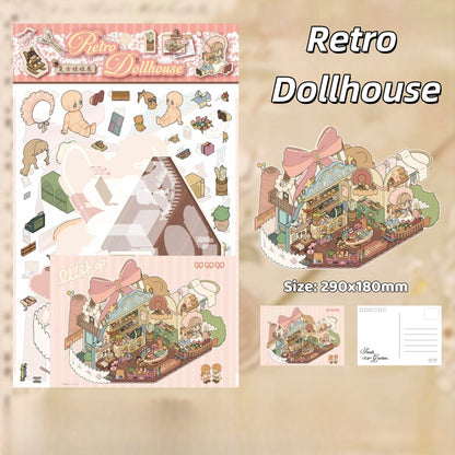 Romantic Poetry-DIY 3D Miniature Scene Sticker