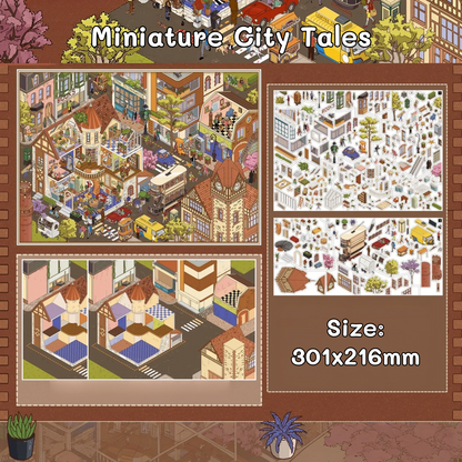 City Walk--DIY 3D Miniature Sticker Scene