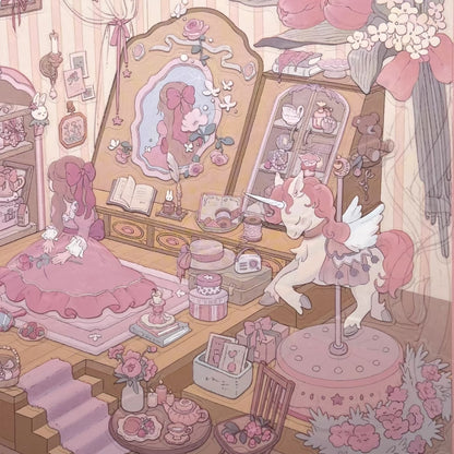 Castle Fairy tale--DIY 3D Miniature Scene Sticker