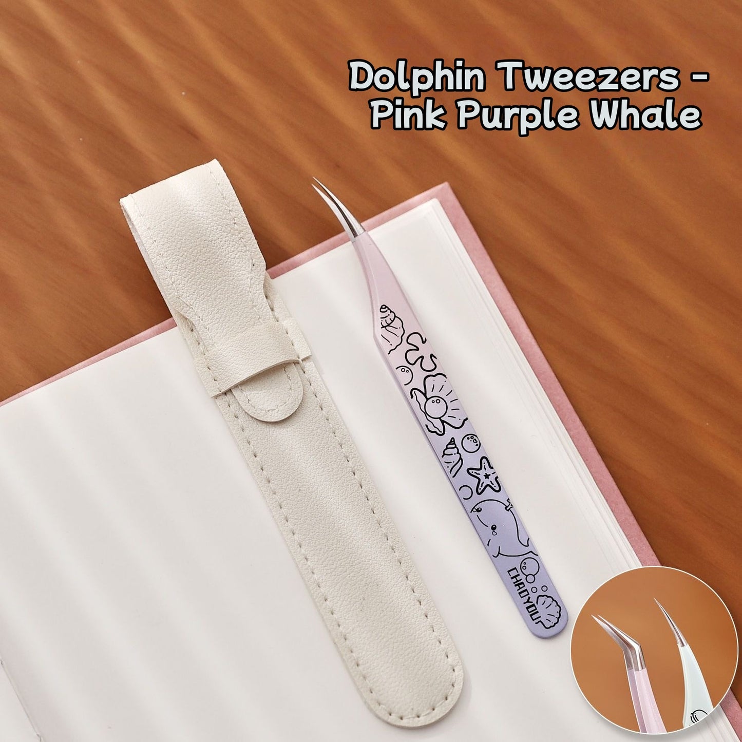 Cute Purple Mint Animal Professional Sticker Tweezers