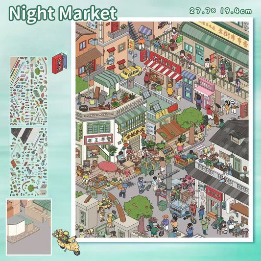Street View-DIY 3D Miniature Scene Sticker