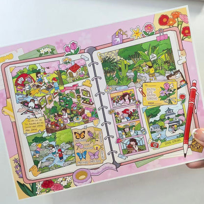 Journal Series--DIY 3D Miniature Sticker Scene