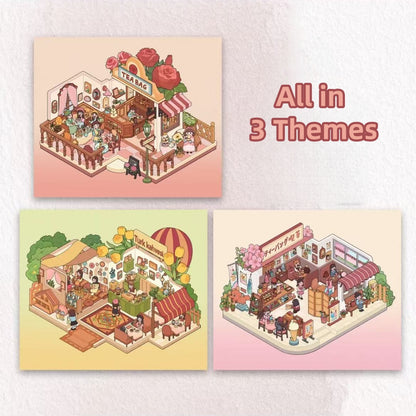 Chatter of Flowers-DIY 3D Miniature Scenes Stickers
