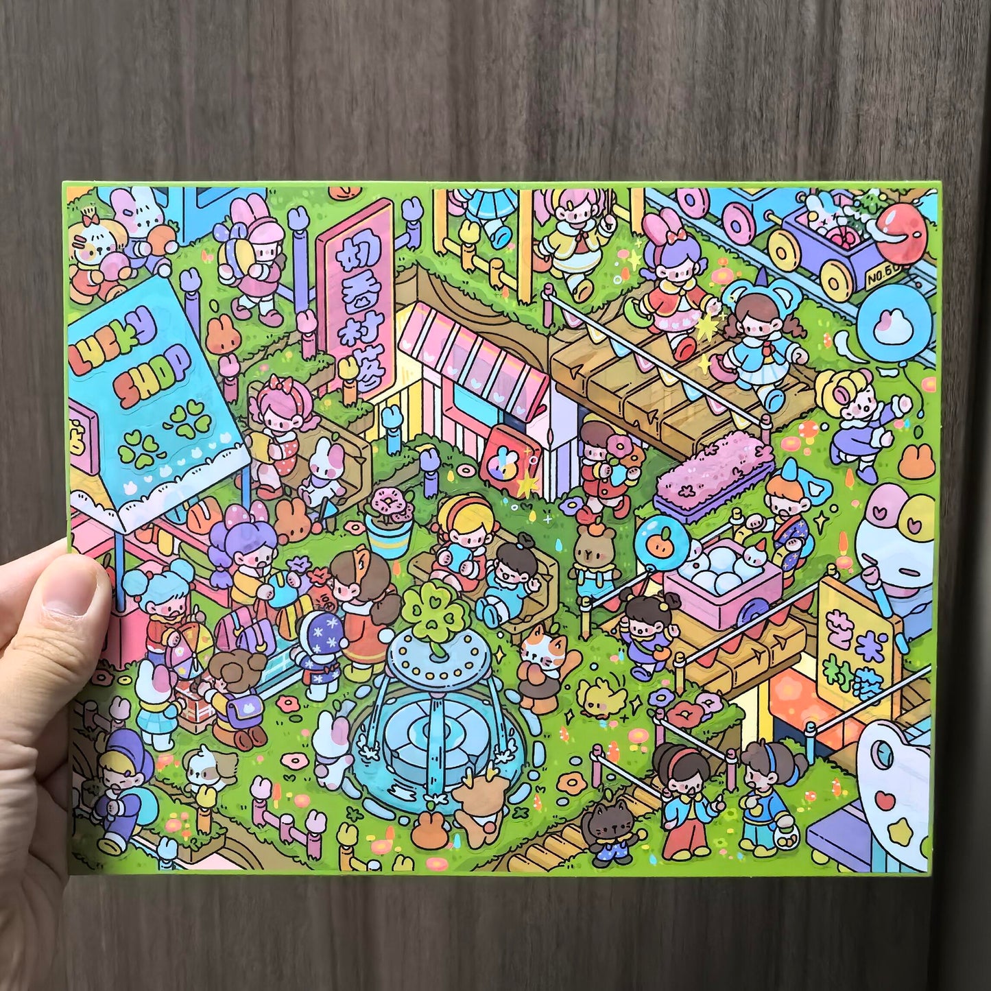 Milky Dreamland-DIY 3D Miniature Scene Sticker