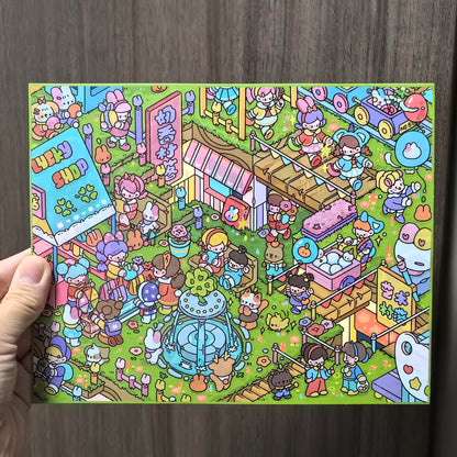 Milky Dreamland-DIY 3D Miniature Scene Sticker