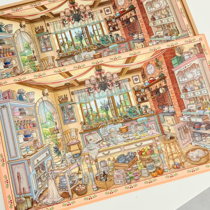 Vintage Regal Aesthetic-DIY 3D Miniature Sticker Scene