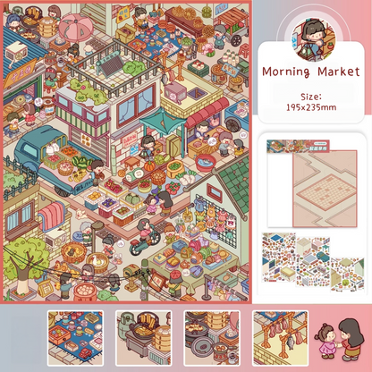 Cheerful Rambles-DIY 3D Miniature Sticker Scene