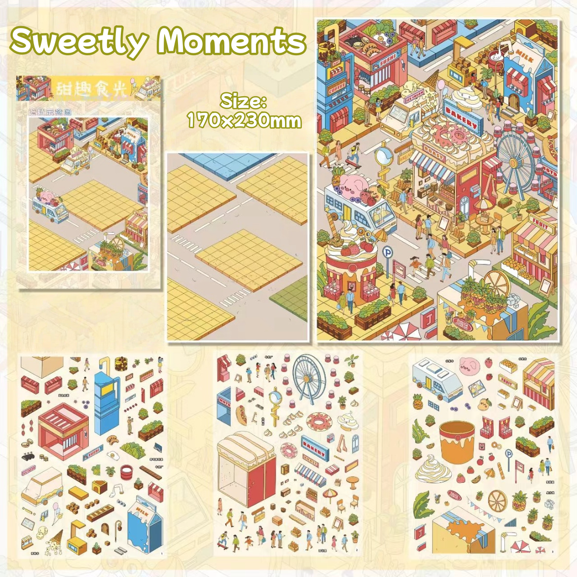 Sweetly Moments-DIY 3D Miniature Scene Sticker