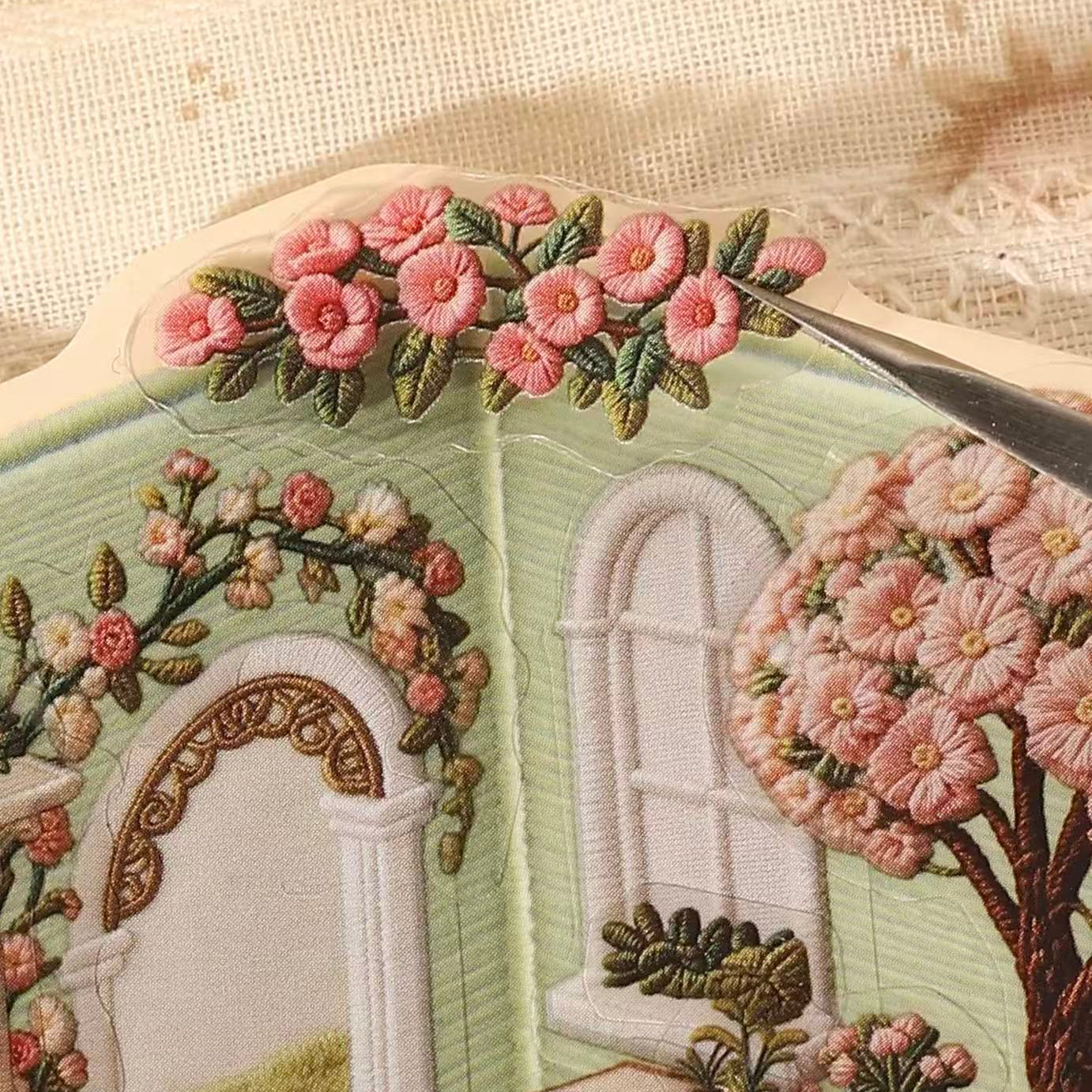 Gorgeous Spring time-DIY 3D Miniature Scene Sticker