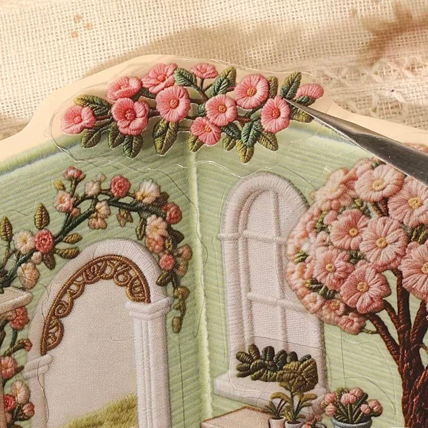 Embroidery Series-DIY 3D Miniature Sticker Scene