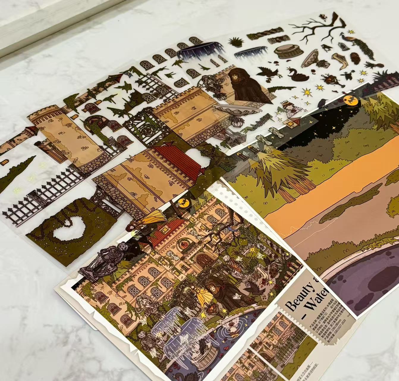 Dark Fairy Tale-DIY 3D Scene Sticker-Miniature Scenes