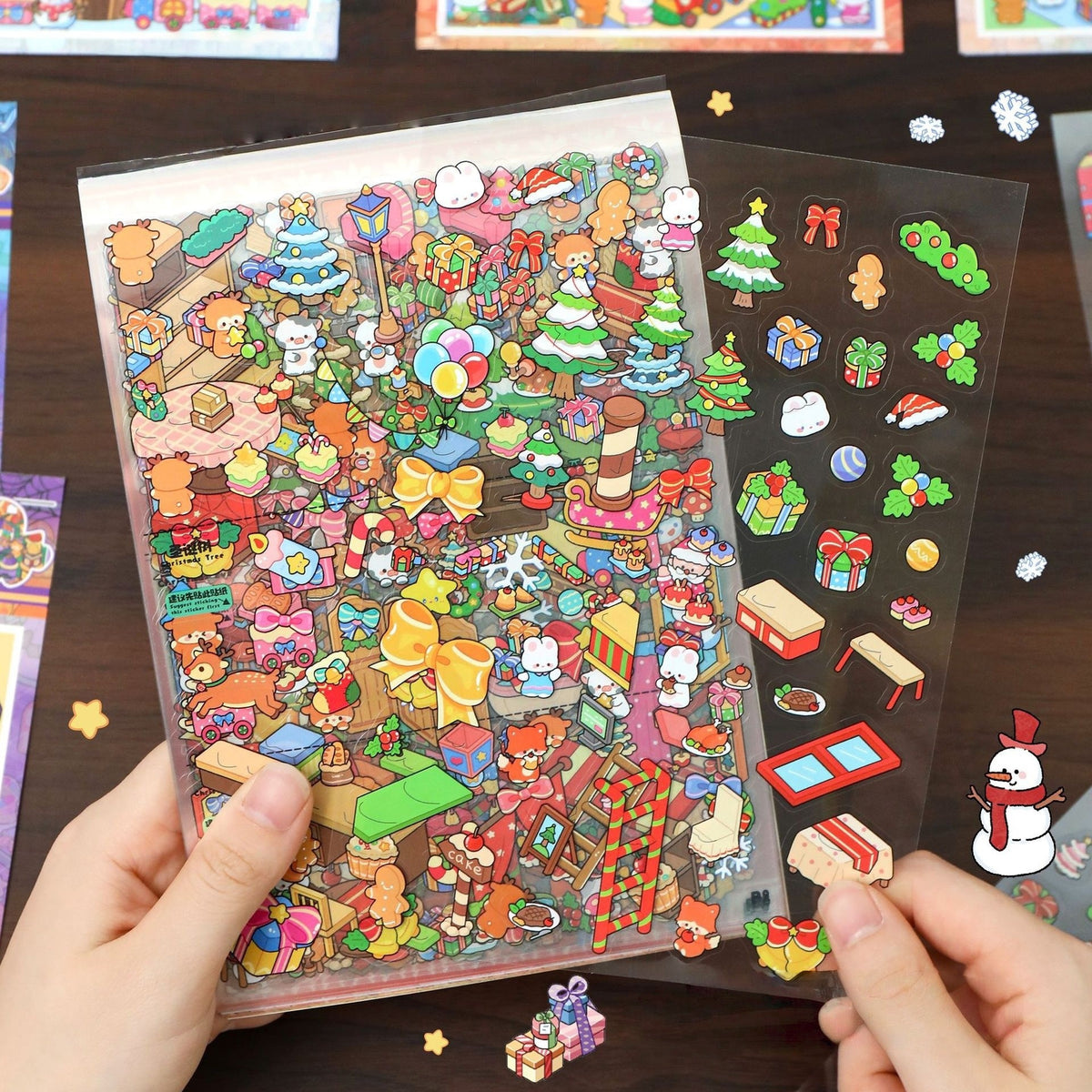 Christmas Collection Book-DIY 3D Miniature Sticker Scene  Book