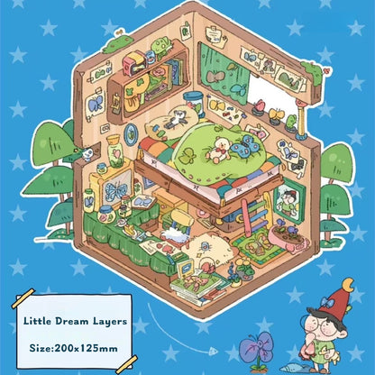 My Home-DIY 3D Miniature Scene Sticker