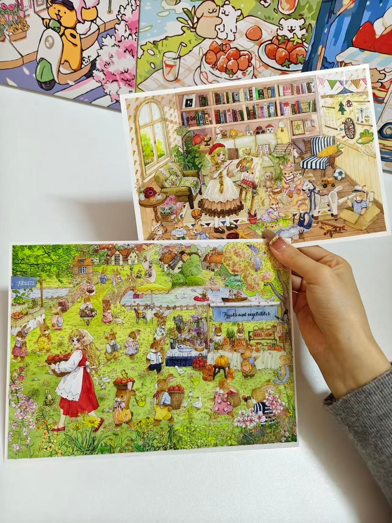 Bunny Land Fairy Tale-DIY 3D Miniature Scene Sticker