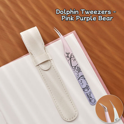 Cute Purple Mint Animal Professional Sticker Tweezers