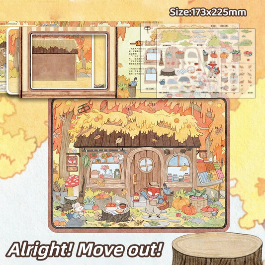 Wasai Town-DIY 3D Miniature Scenes Sticker
