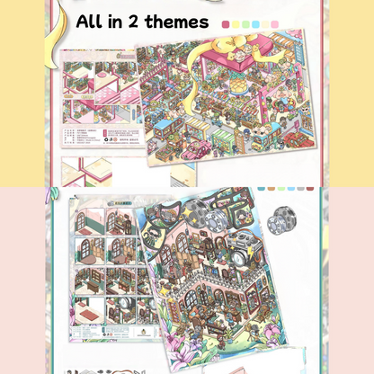 Spring Series--DIY 3D Miniature Scene Sticker