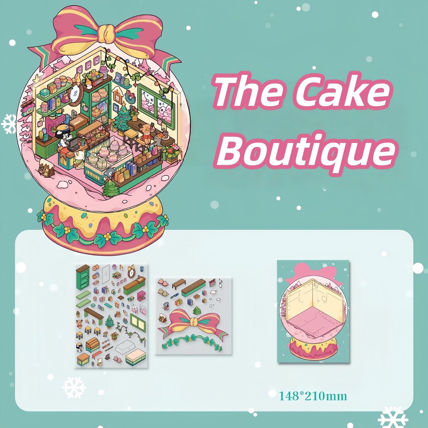 Winter Serene Crystal Poem- DIY 3D Miniature Scenes Sticker
