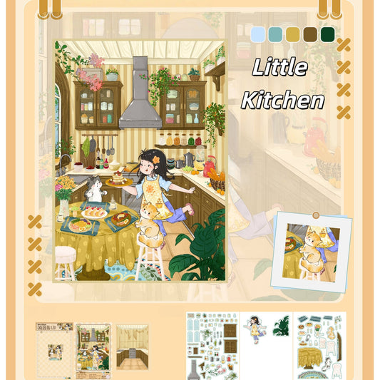 Little House-3D Miniature Scenes Sticker